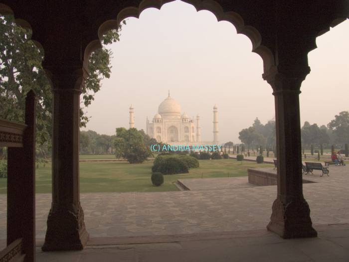 AGRA UTTAR PRADESH INDIA November The Taj Mahal at sunrise built by Shah Jahan on the death of  his wife Mumtaz Mahal 