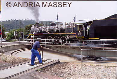 KNYSNA SOUTH AFRICA
Toosie steam engine on the turntable in Knysna Station