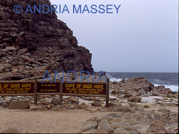 CAPE OF GOOD HOPE SOUTH AFRICA
Sign at the end of the beautiful Cape of Good Hope peninsula which is a Nature Reserve 