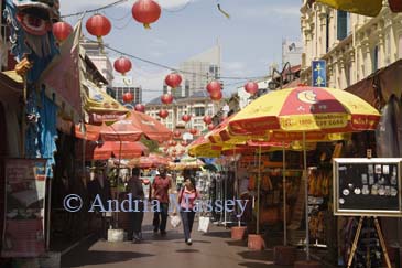 SINGAPORE ASIA May The very busy day time market in the historic area of Chinatown