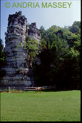 MT SOLON VIRGINIA USA
The Natural Chimneys - there are 7 ranging in height from 65 to 120 feet - made of limestone formed from sediment under the sea that once covered the valley