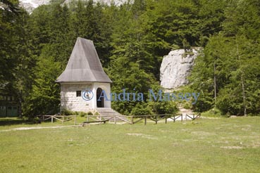TRIGLAV NATIONAL PARK SLOVENIA/June
A chapel built by Jacob Aljaz used for memorial services for climbers killed on the mountains