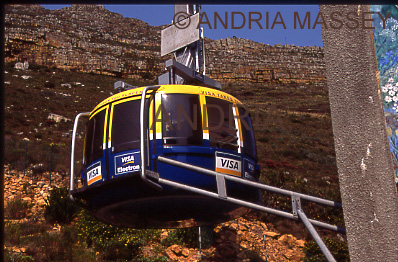 CAPE TOWN SOUTH AFRICA
The Table Mountain cable car which rotates during the journey