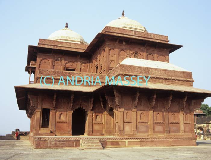 FATEHPUR SIKRI UTTAR PRADESH INDIA November Birbal's House one of the marvellous buildings of the imperial Harem in this City of Victory Capital of the Mughal Empire for 10 years