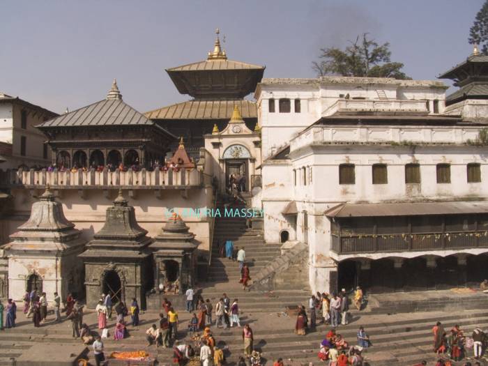 PASUPATINATH NEPAL November The complex of the Holy Temple of Lord Shiva a Hindu temple on the sacred Bagmati river - the Arya Ghat is reserved for deaths of royalty