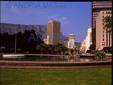 CAPE TOWN SOUTH AFRICA
Looking down Adderley Street at the junction with Hans Strijom towards Table Mountain
