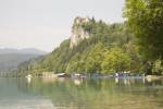 BLED SLOVENIA EUROPEAN UNION/June The castle is one of the most beautiful and important monuments in Slovenia Perched on a cliff 100m above the lake 