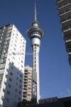 AUCKLAND NORTH ISLAND NEW ZEALAND May The impressive Sky Tower dominates the Central Business District with an observation deck offering 360 degree view and the Sky Deck 34m higher