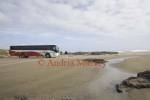 AUPORI PENINSULA NORTH ISLAND NEW ZEALAND May One of the coaches that drive tourists along the Ninety Mile Beach at The Bluff