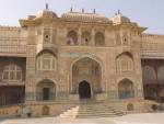 JAIPUR RAJASTHAN INDIA November The lovely white marble palace of the Amber Fort