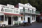 GREYMOUTH CENTRAL SOUTH ISLAND NEW ZEALAND May The Golden Nugget Hotel and Beehive Stores preserved buildings in Shantytown a replica town