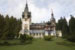 Sinaia Transylvania Romania EU September Looking across the formal grounds to the magnificent Castle Peles