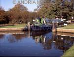 Sutton Green Surrey
Canal Boat leaving Craft Lock on the River Wey Navigational