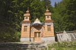 NR VRSIC SLOVENIA EUROPEAN UNION/June
Ruska Kapelica The Russian Chapel 1915 -17 - the pyramid on the right is a memorial to 100 Russian Prisoners of War killed in an avalanche 
